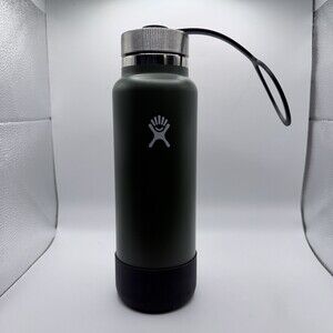 Genuine Hydro Flask Wide MouthHunter green 32oz Thermos Insulated